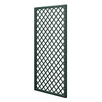 Treillis renforcé en bois maille losange 1m x 2m - Vert